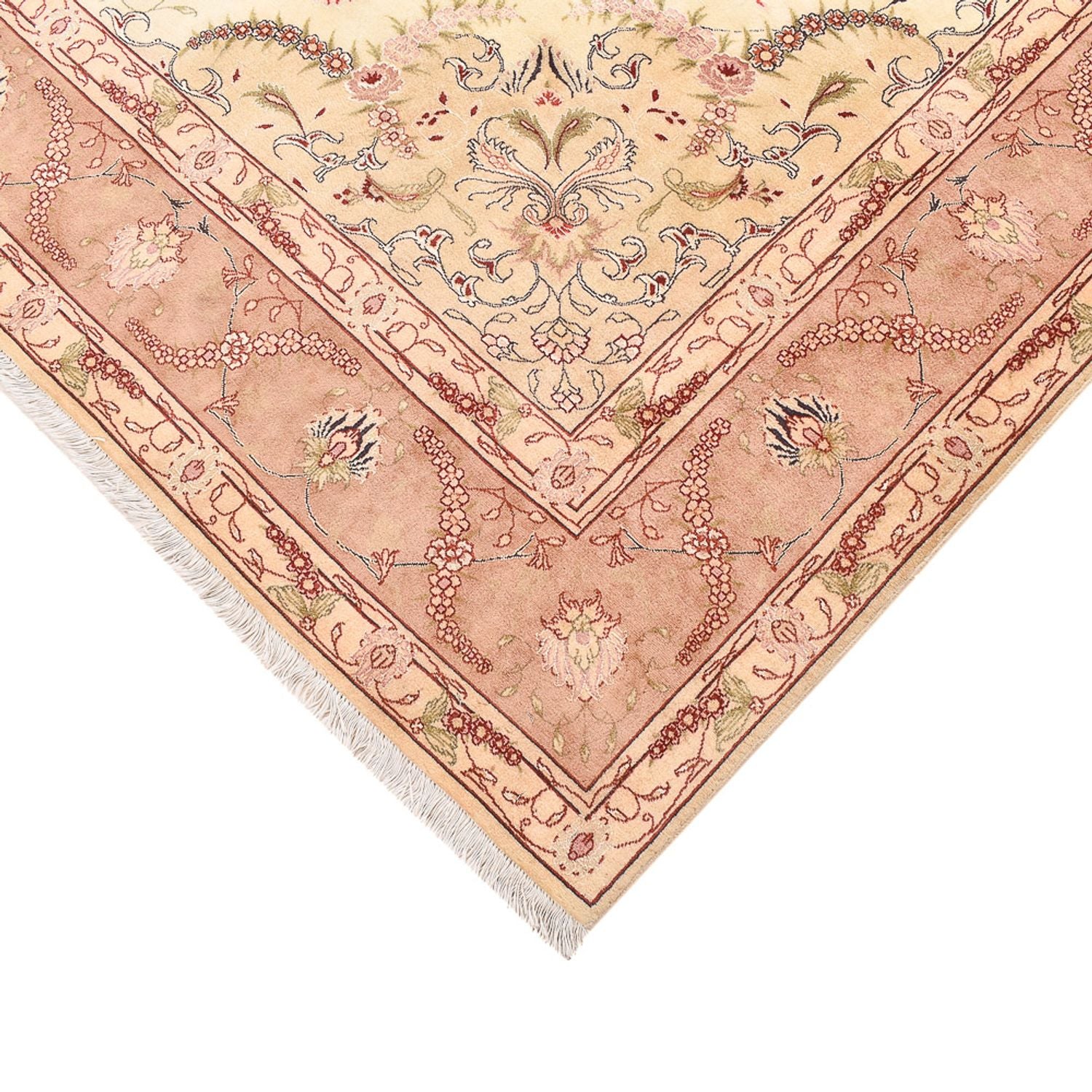 Tappeto Persero - Tabriz - Reale - 300 x 200 cm - beige chiaro