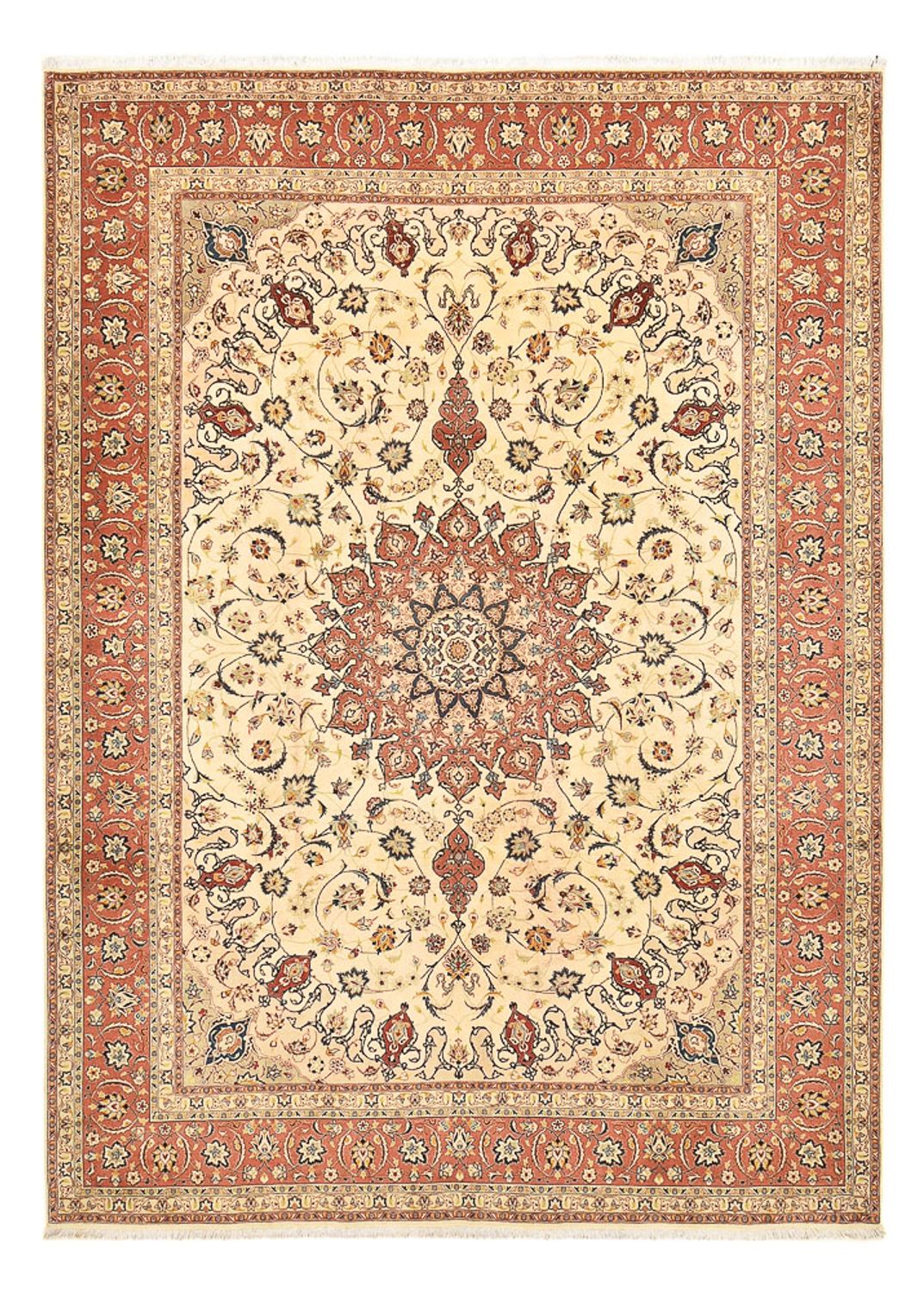 Tappeto Persero - Tabriz - Reale - 358 x 250 cm - beige chiaro