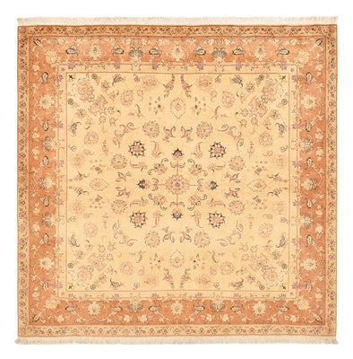 Tappeto Persero - Tabriz - Reale quadrato  - 207 x 202 cm - beige chiaro