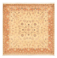 Tappeto Persero - Tabriz - Reale quadrato  - 207 x 202 cm - beige chiaro