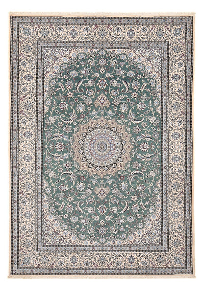 Nain - 9La Tappeto 242x353cm - Tappeto persiano - verde chiaro