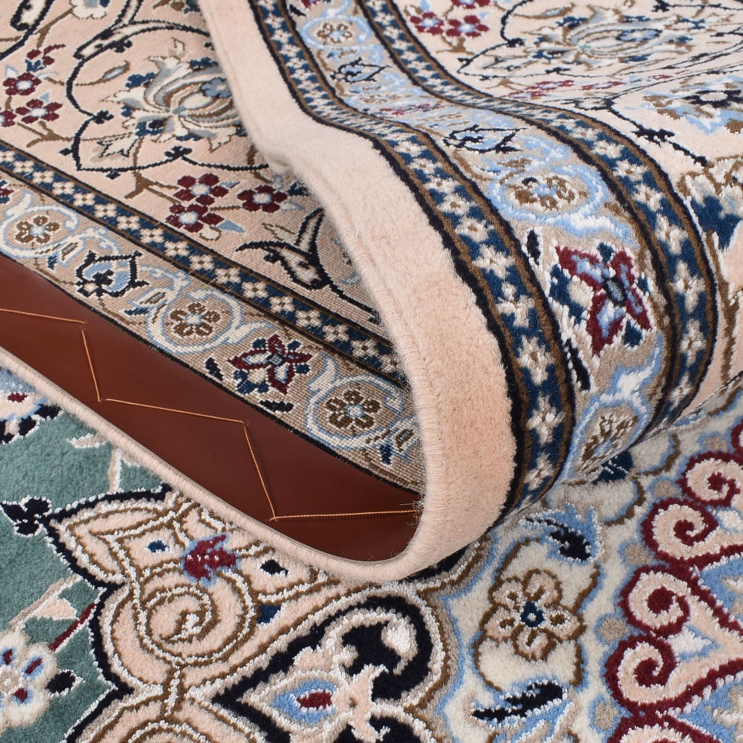 Tappeto Persero - Nain - Reale - 353 x 242 cm - verde chiaro