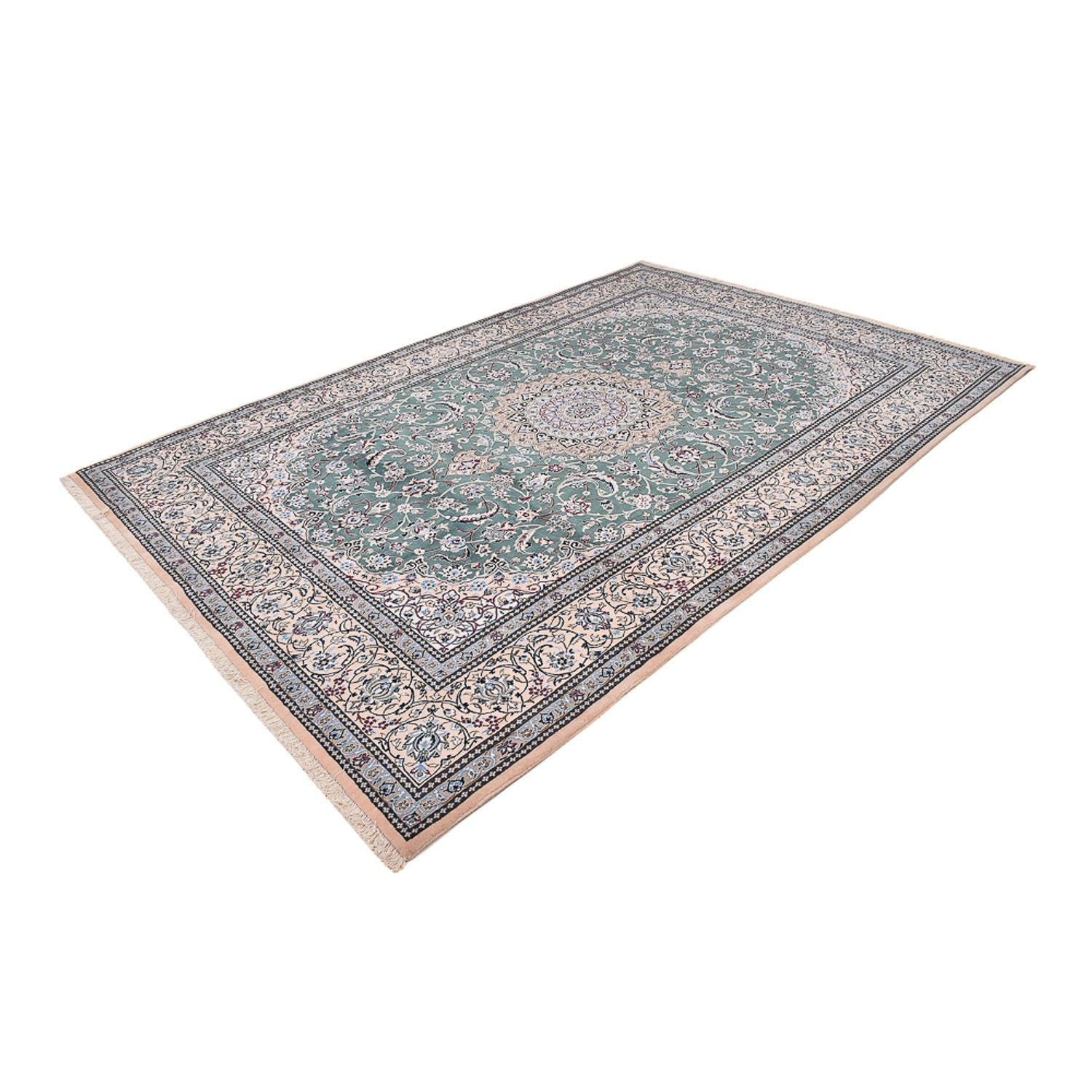 Tappeto Persero - Nain - Reale - 353 x 242 cm - verde chiaro