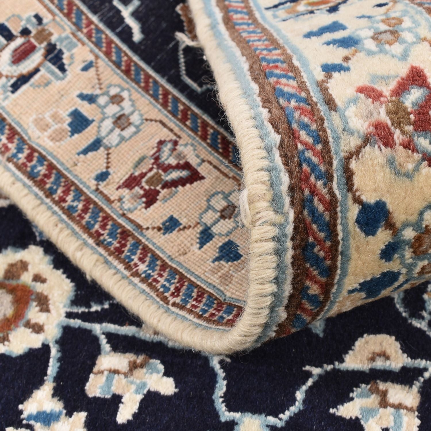 Tappeto corsia Tappeto Persero - Nain - Reale - 180 x 68 cm - blu scuro