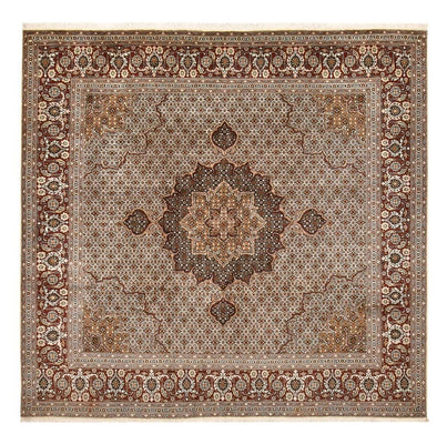 Tappeto Persero - Tabriz - Reale quadrato  - 252 x 247 cm - marrone