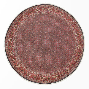 Tappeto Persero - Bidjar rotondo  - 300 x 300 cm - rosso scuro