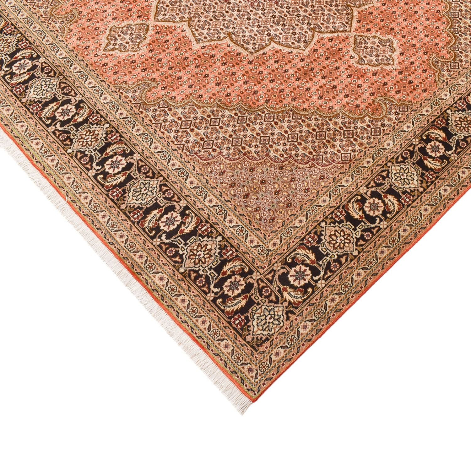 Tappeto Persero - Tabriz - Reale quadrato  - 253 x 245 cm - beige scuro