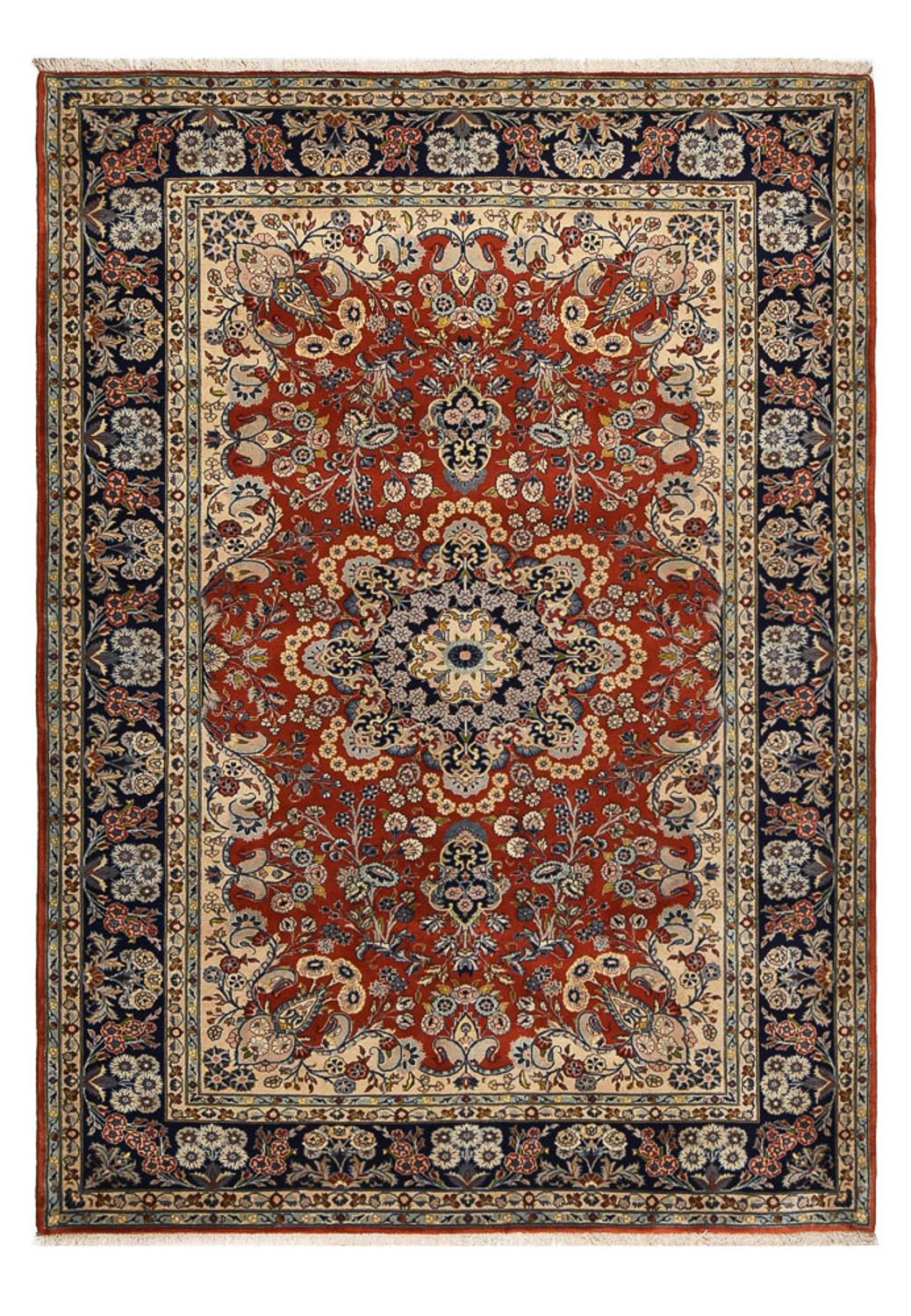 Tappeto Persero - Keshan - 288 x 208 cm - rosso scuro