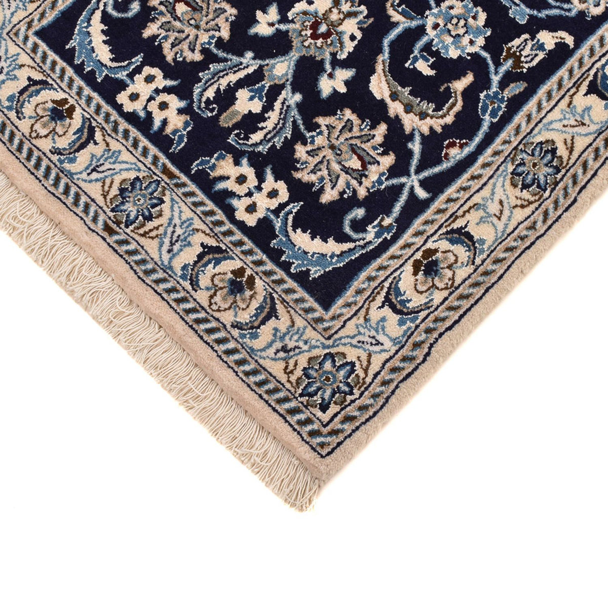 Tappeto corsia Tappeto Persero - Nain - Reale - 197 x 61 cm - blu scuro