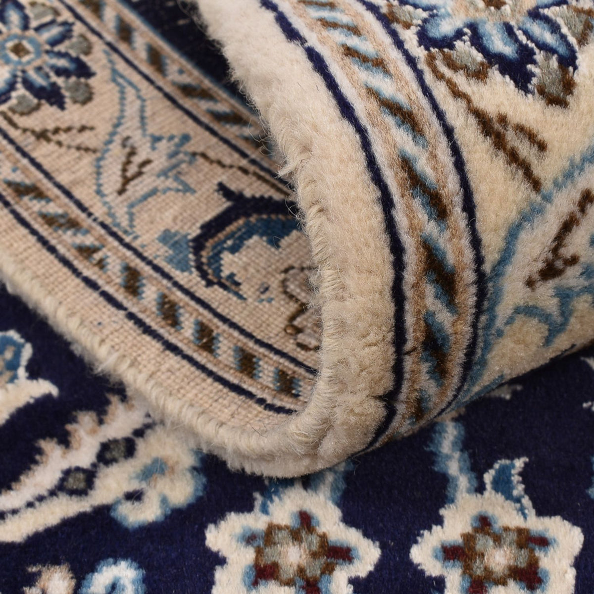 Tappeto corsia Tappeto Persero - Nain - Reale - 197 x 61 cm - blu scuro