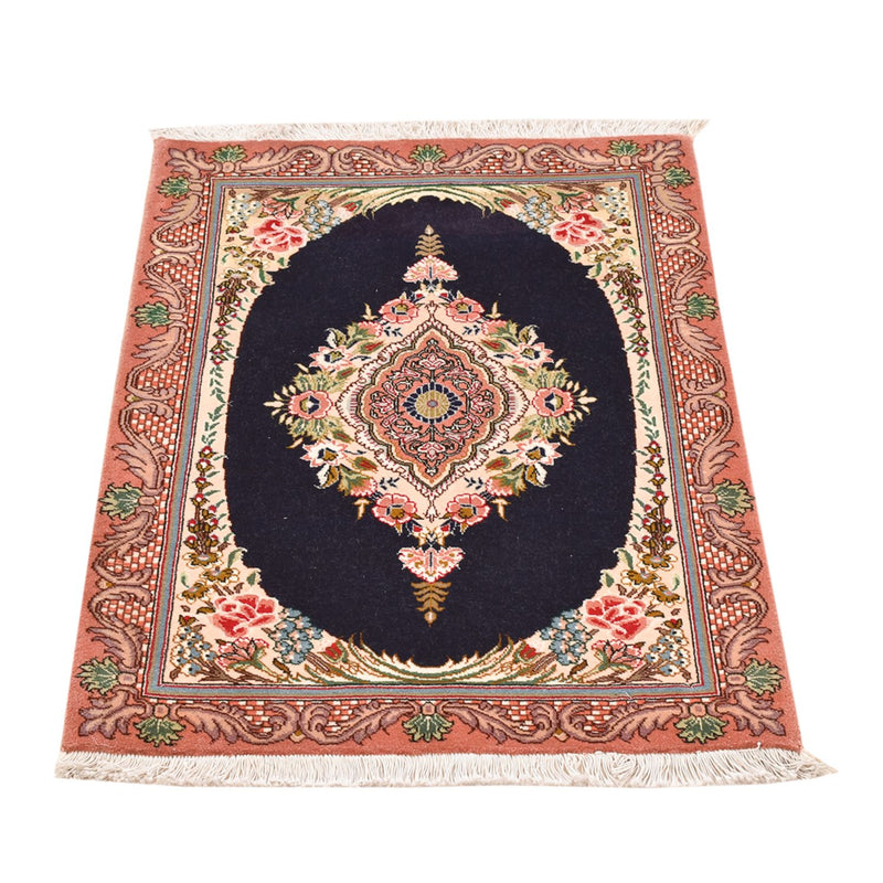 Tappeto Persero - Tabriz - Reale - 90 x 60 cm - blu scuro