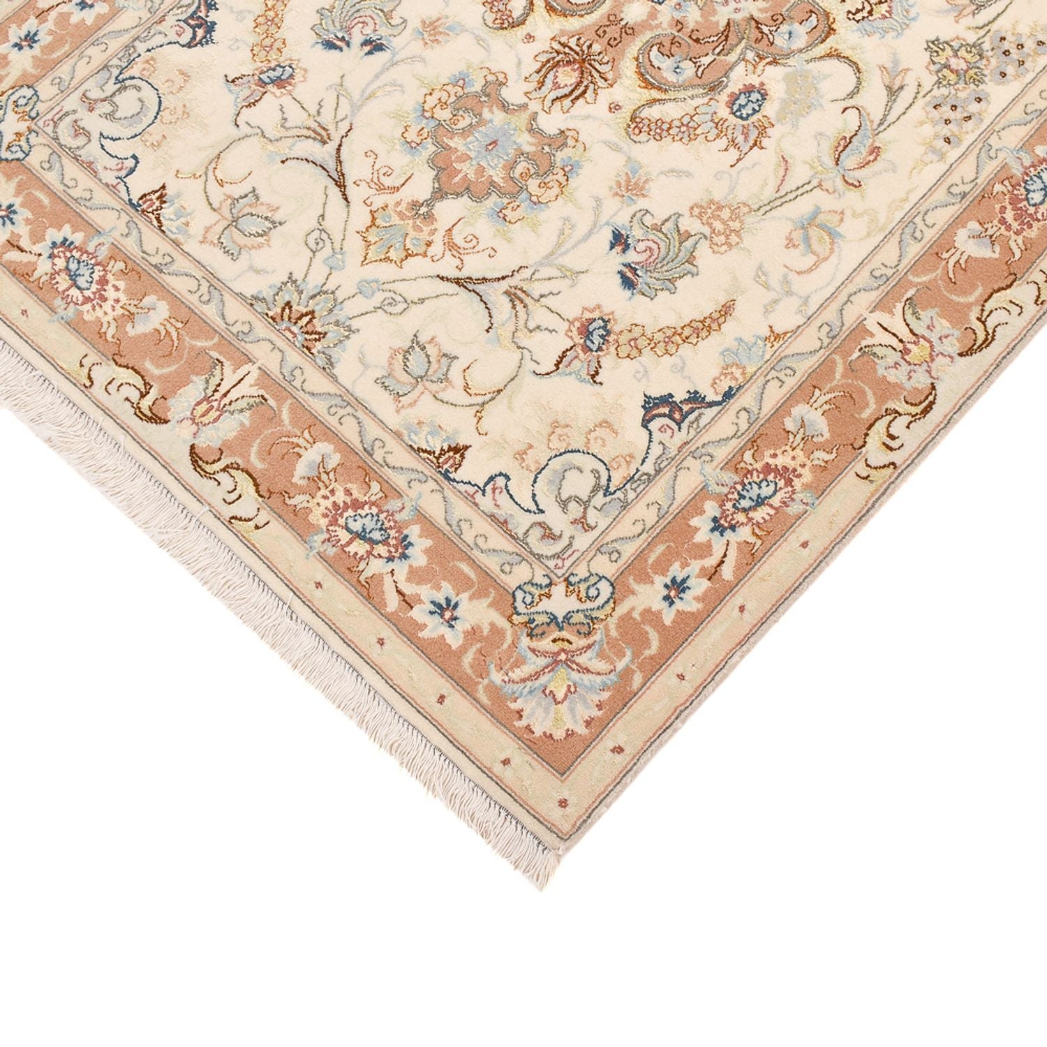 Tappeto corsia Tappeto Persero - Tabriz - Reale - 370 x 87 cm - beige