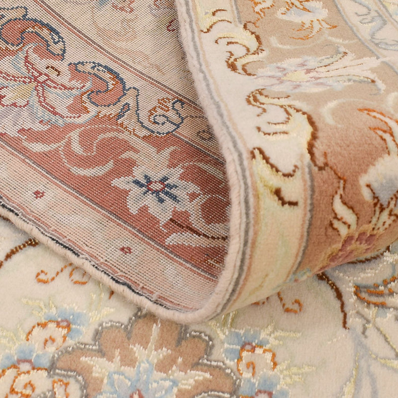 Tappeto corsia Tappeto Persero - Tabriz - Reale - 370 x 87 cm - beige