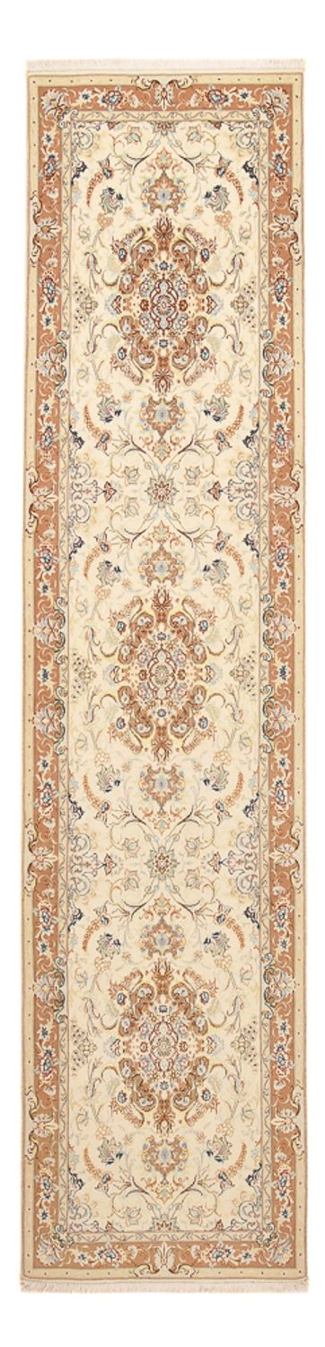 Tappeto corsia Tappeto Persero - Tabriz - Reale - 372 x 87 cm - beige