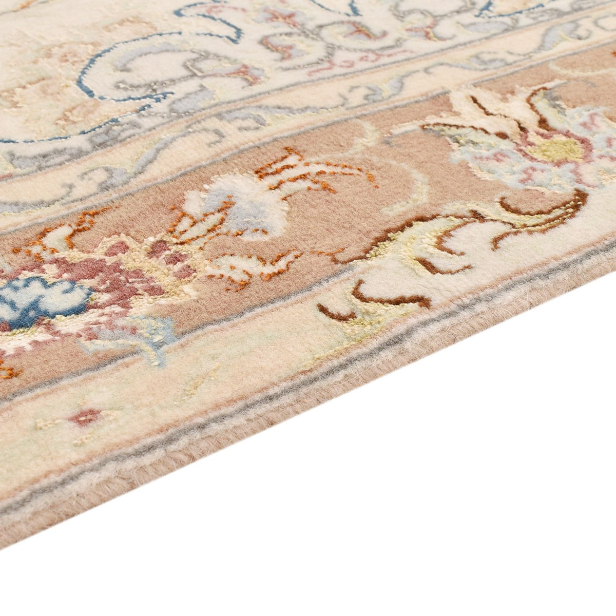 Tappeto corsia Tappeto Persero - Tabriz - Reale - 372 x 87 cm - beige