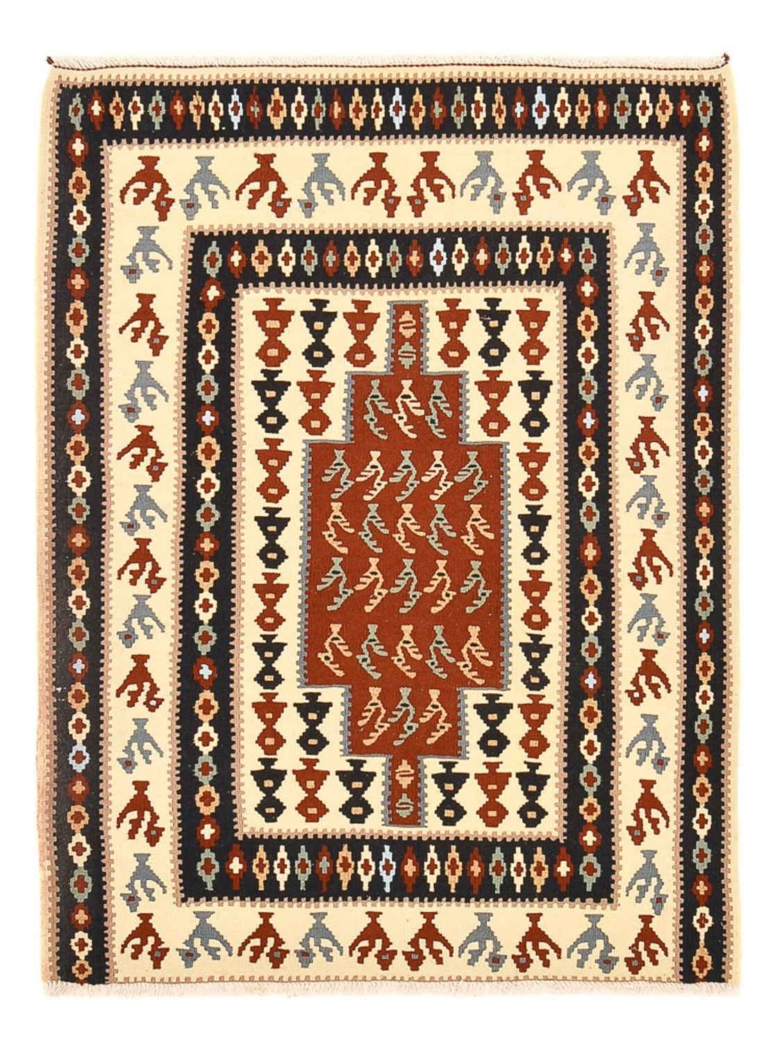 Tappeto Kelim - Orientale - 145 x 111 cm - multicolore