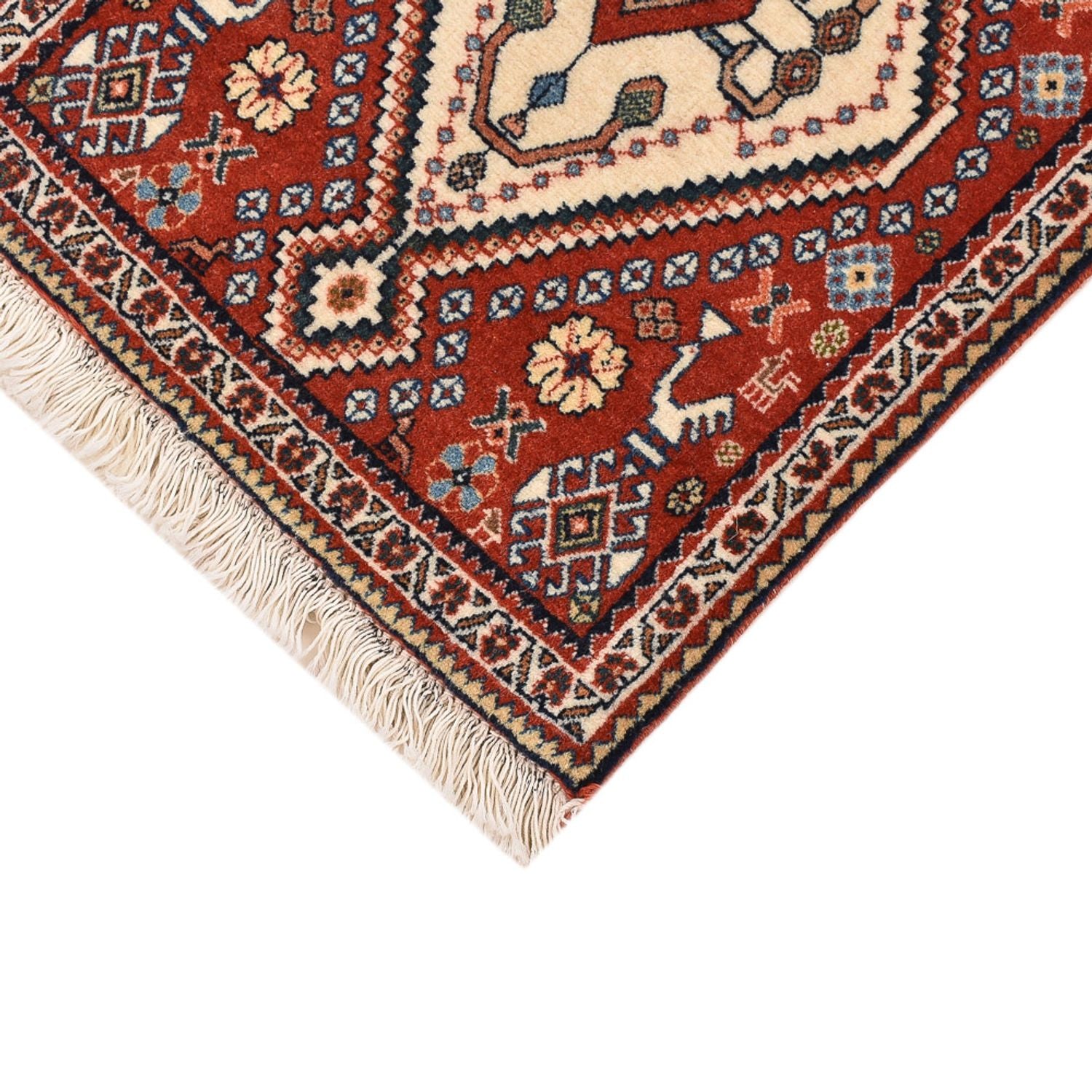 Tappeto Gabbeh - Kashkuli Persero - 60 x 35 cm - rosso