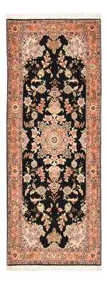 Tappeto corsia Tappeto Persero - Tabriz - Premio - 210 x 80 cm - blu scuro