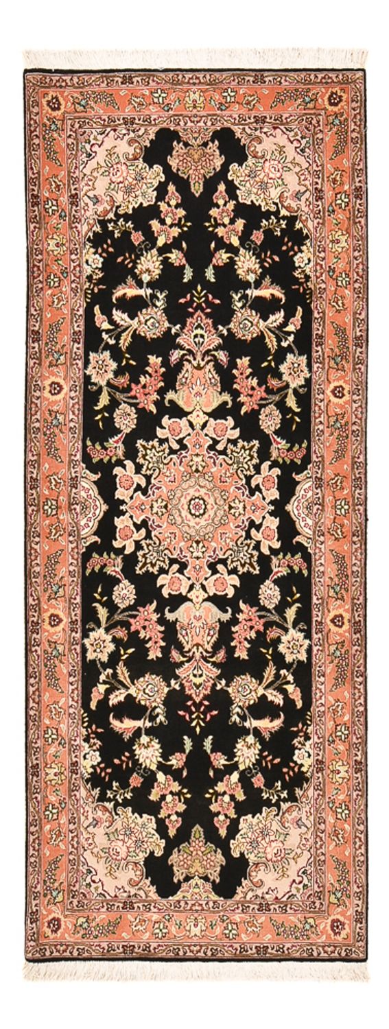 Tappeto corsia Tappeto Persero - Tabriz - Premio - 210 x 80 cm - blu scuro
