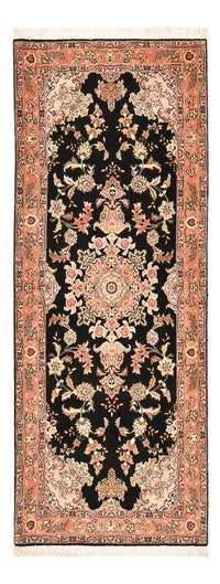 Tappeto corsia Tappeto Persero - Tabriz - Premio - 210 x 80 cm - blu scuro
