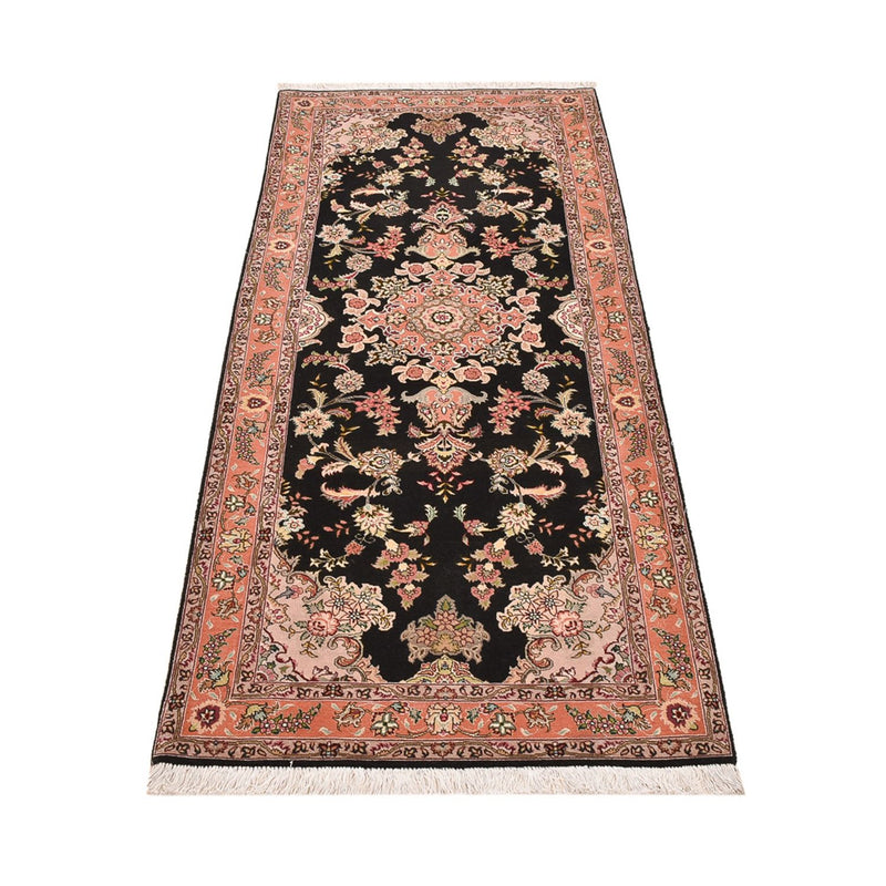 Tappeto corsia Tappeto Persero - Tabriz - Premio - 210 x 80 cm - blu scuro