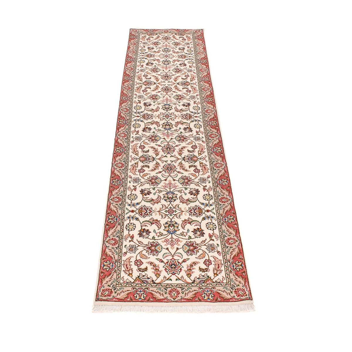 Tappeto corsia Tappeto Persero - Tabriz - Reale - 301 x 68 cm - beige