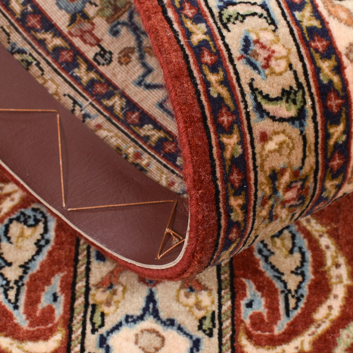 Tappeto corsia Tappeto Persero - Ghom - Reale - 151 x 52 cm - beige scuro