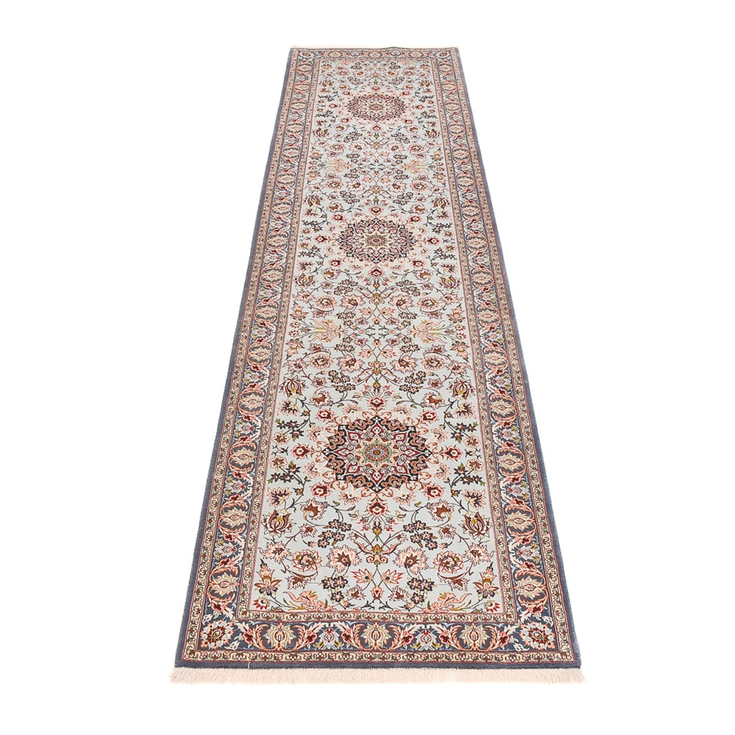 Tappeto corsia Tappeto Persero - Isfahan - Premio - 313 x 83 cm - ruggine