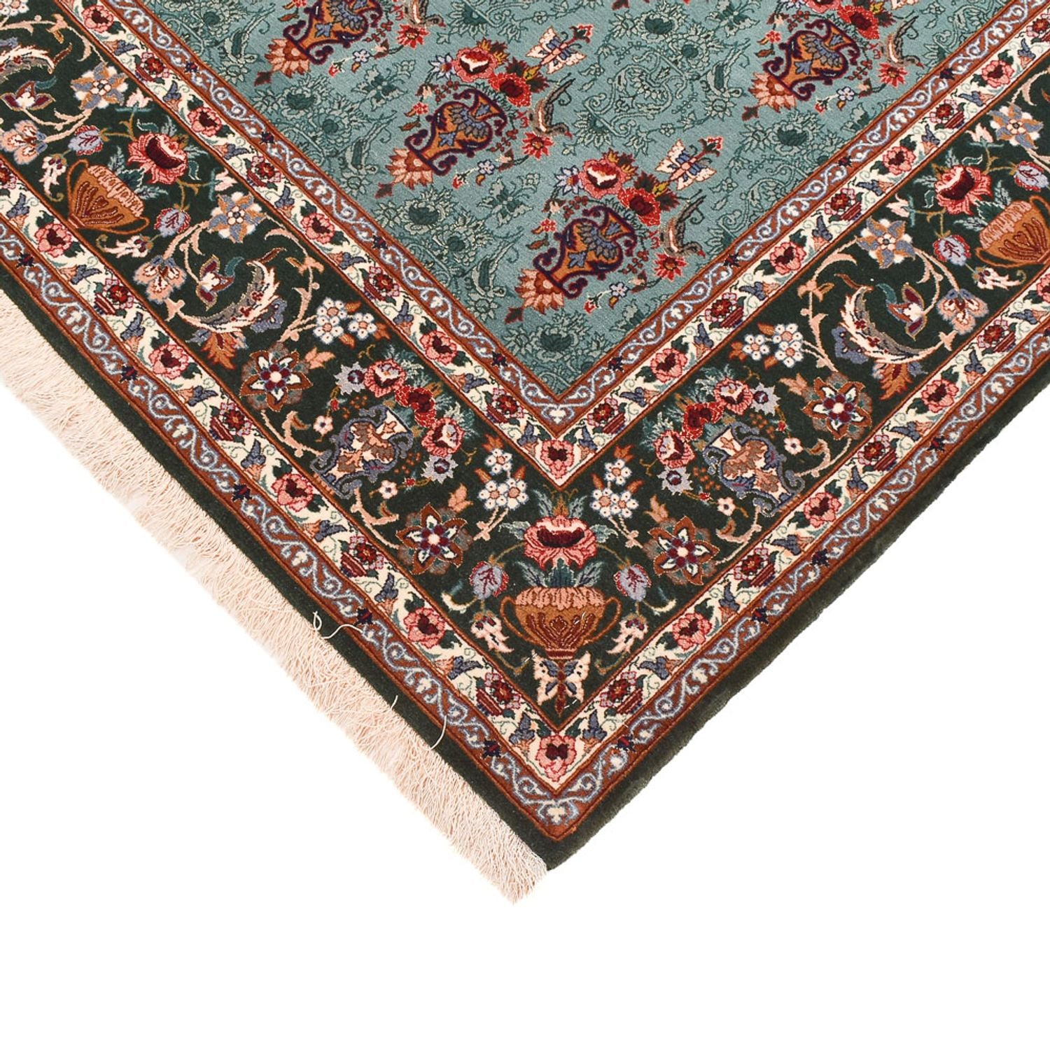 Tappeto Persero - Isfahan - Premio - 193 x 130 cm - turchese