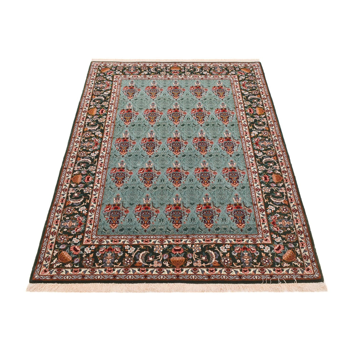 Tappeto Persero - Isfahan - Premio - 193 x 130 cm - turchese