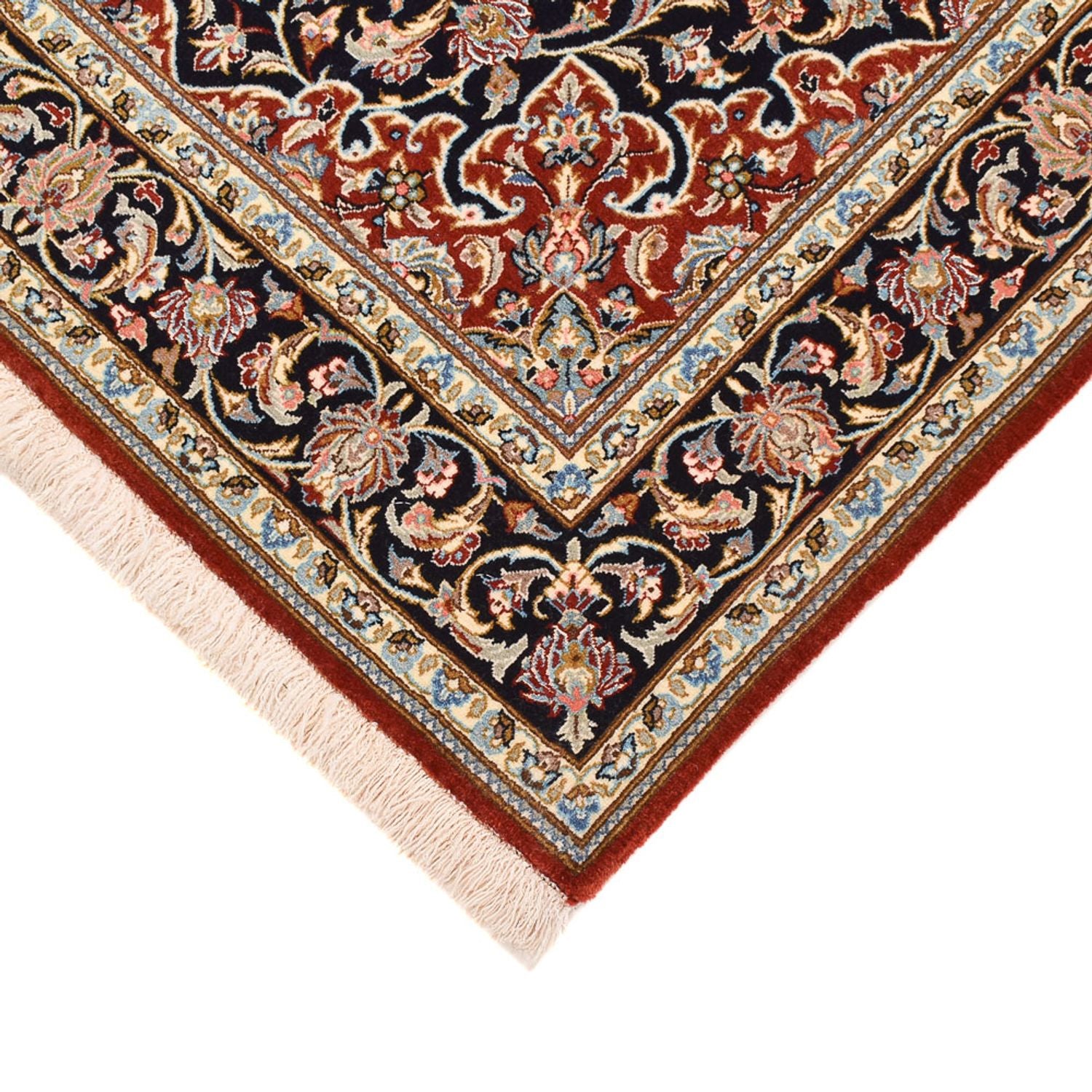 Tappeto Persero - Isfahan - Premio - 158 x 103 cm - blu scuro