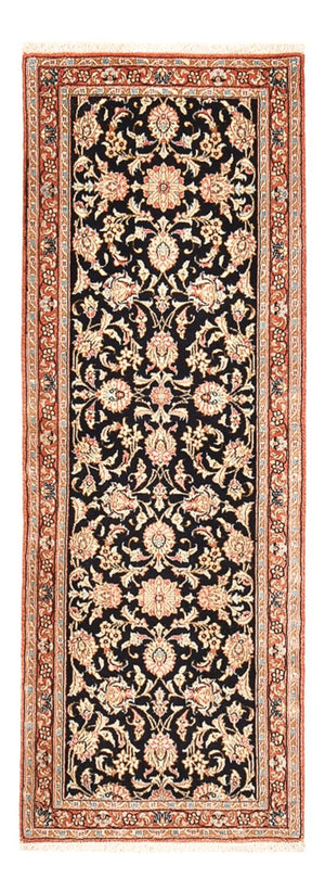 Tappeto corsia Tappeto Persero - Ghom - Reale - 150 x 52 cm - blu scuro