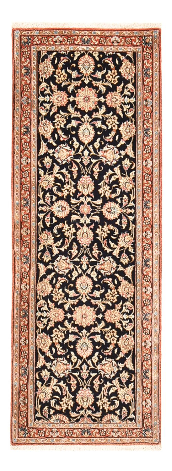 Tappeto corsia Tappeto Persero - Ghom - Reale - 150 x 52 cm - blu scuro