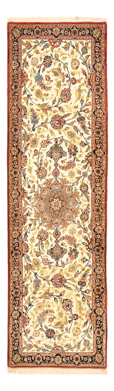 Tappeto corsia Tappeto Persero - Ghom - Reale - 195 x 58 cm - beige chiaro