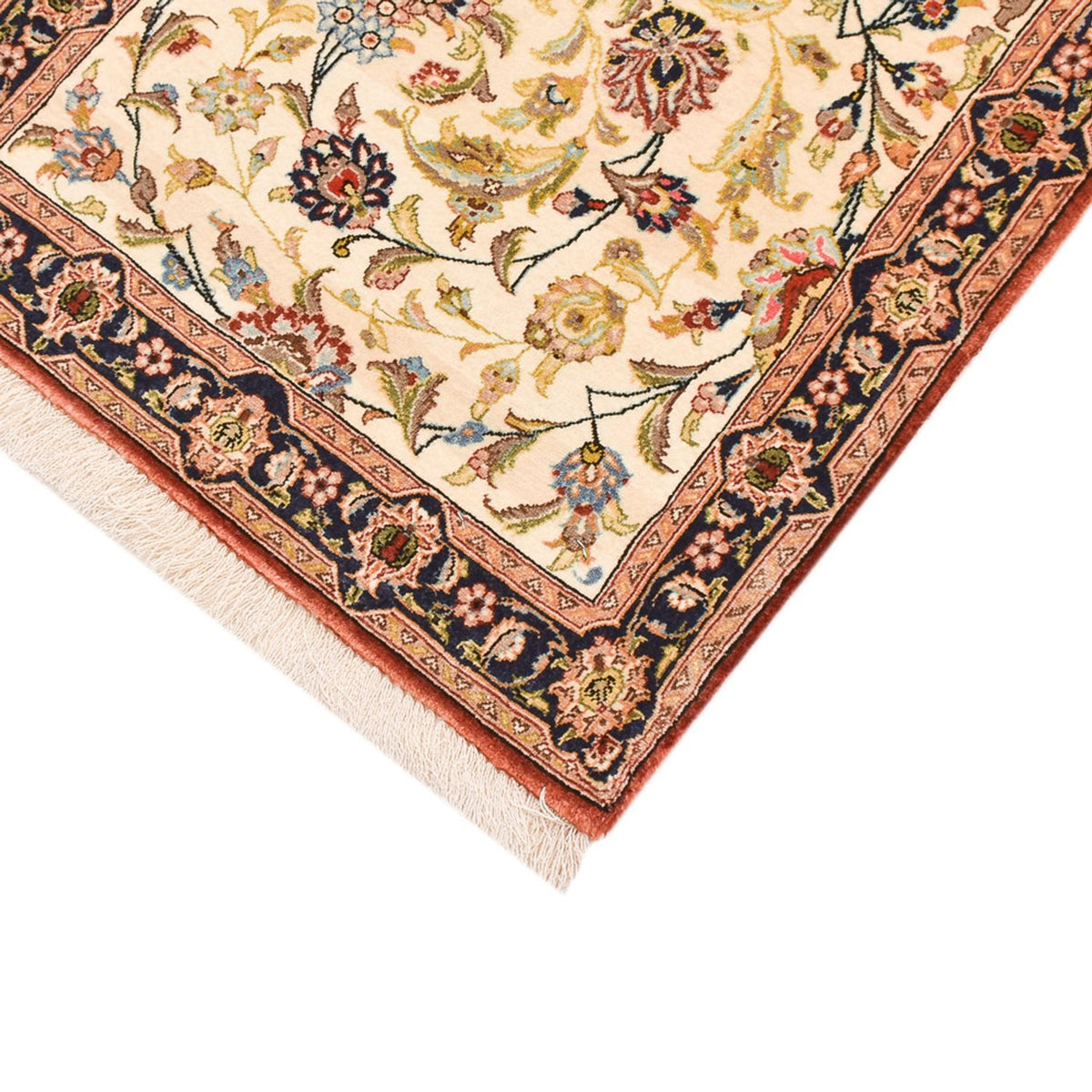 Tappeto corsia Tappeto Persero - Ghom - Reale - 195 x 58 cm - beige chiaro