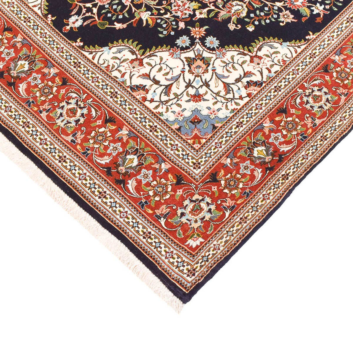 Tappeto Persero - Ghom - Reale - 218 x 138 cm - blu scuro