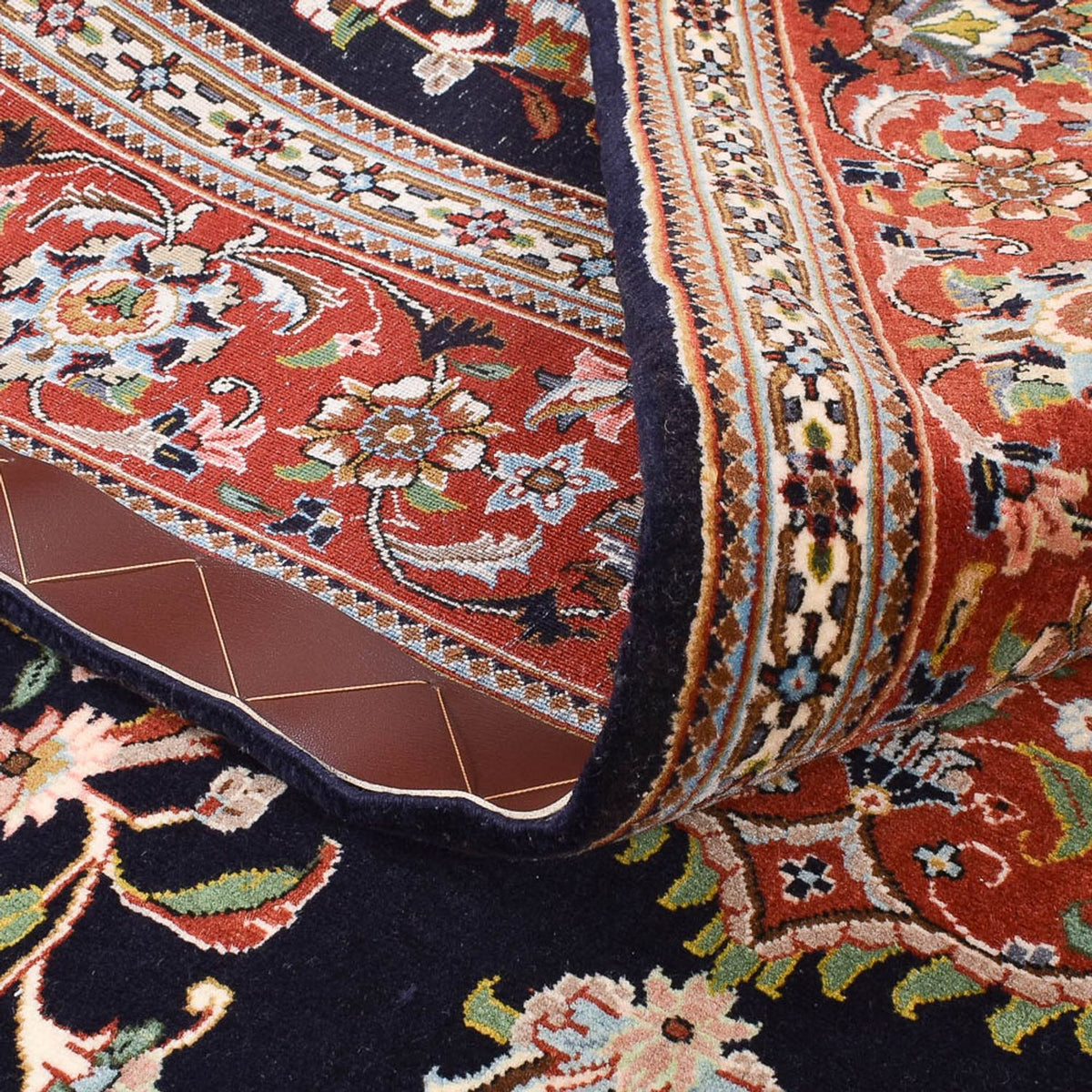 Tappeto Persero - Ghom - Reale - 218 x 138 cm - blu scuro