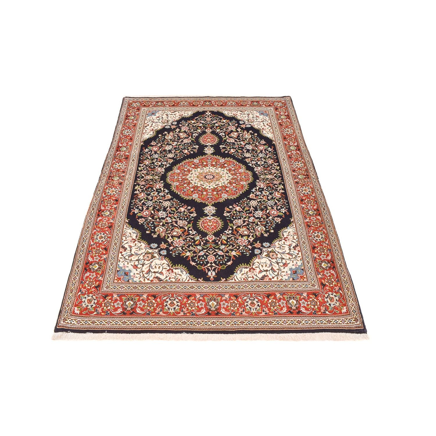 Tappeto Persero - Ghom - Reale - 218 x 138 cm - blu scuro