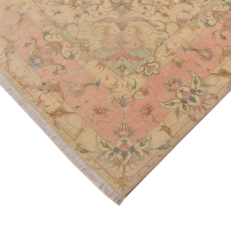 Tappeto Persero - Tabriz - Reale quadrato  - 248 x 242 cm - beige chiaro