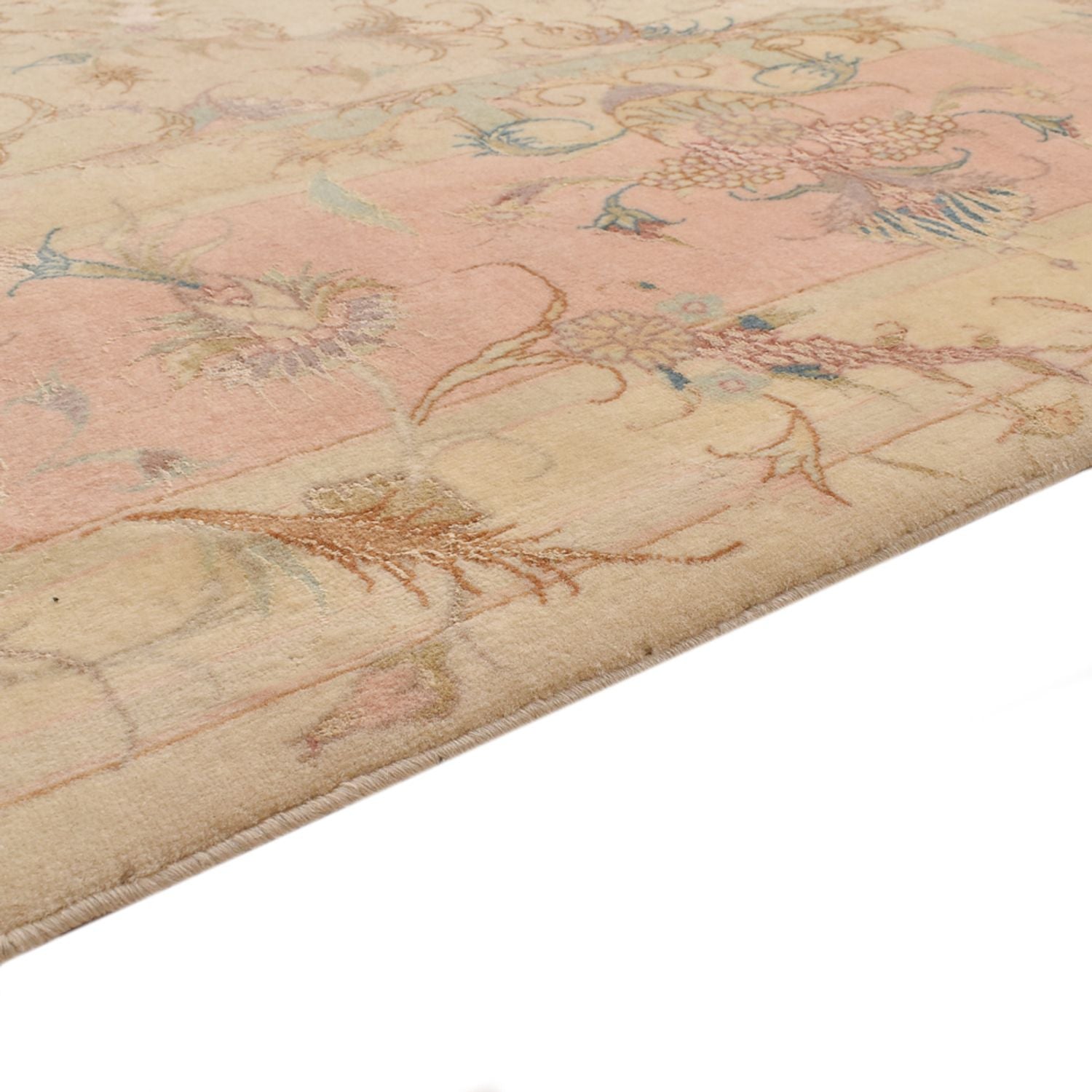 Tappeto Persero - Tabriz - Reale quadrato  - 248 x 242 cm - beige chiaro