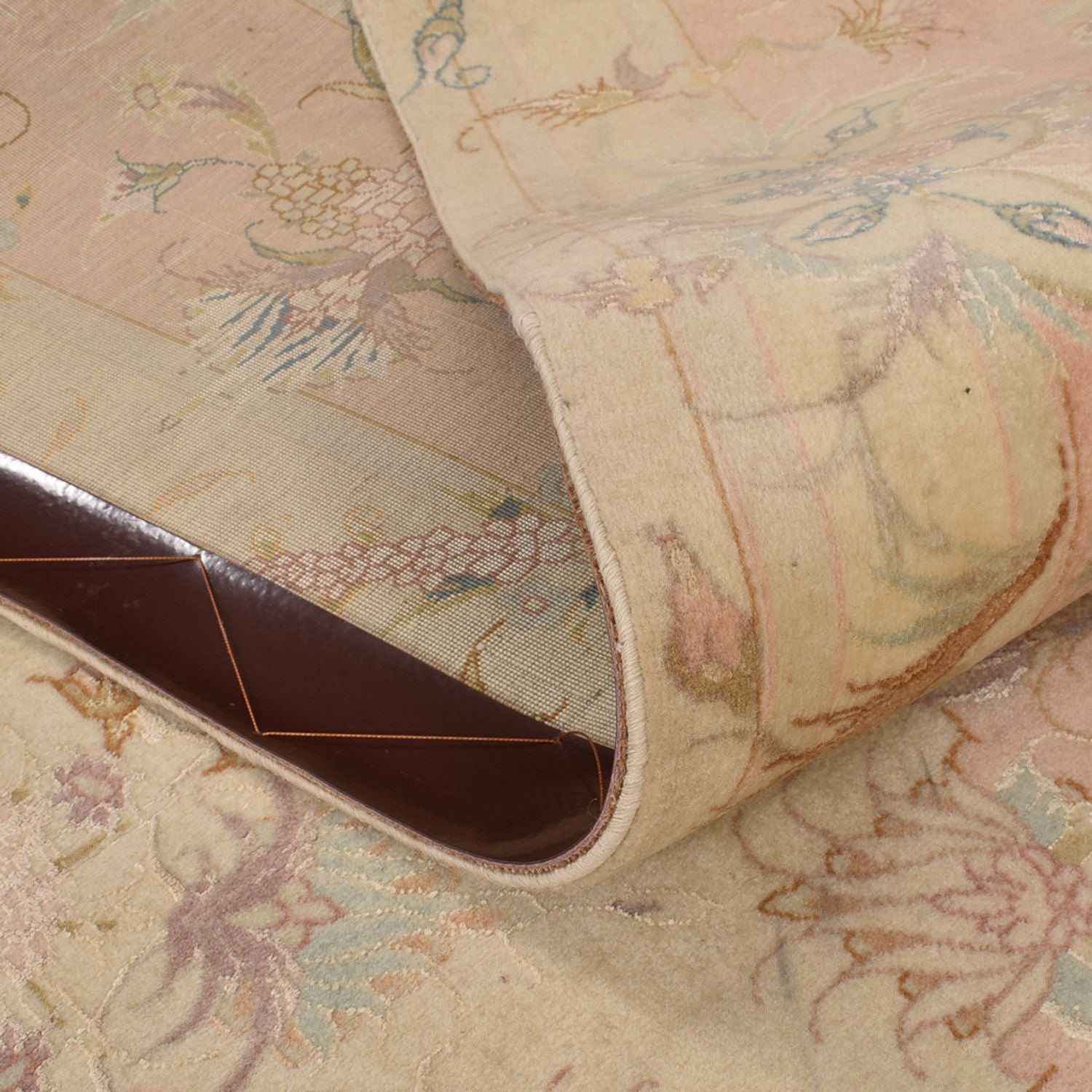 Tappeto Persero - Tabriz - Reale quadrato  - 248 x 242 cm - beige chiaro