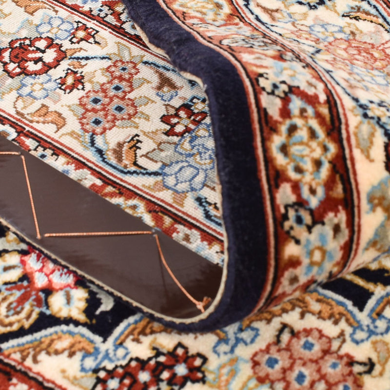 Tappeto Persero - Isfahan - Premio - 148 x 101 cm - blu scuro