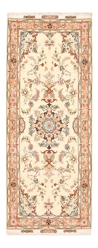 Tappeto corsia Tappeto Persero - Tabriz - Reale - 210 x 81 cm - beige
