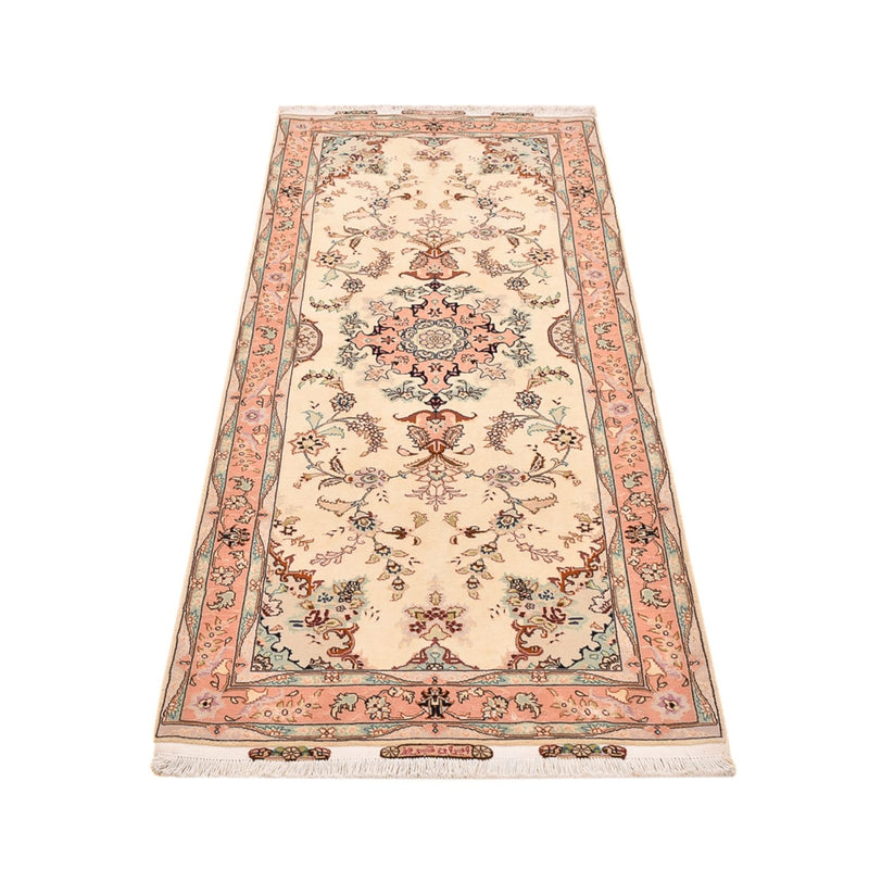 Tappeto corsia Tappeto Persero - Tabriz - Reale - 210 x 81 cm - beige