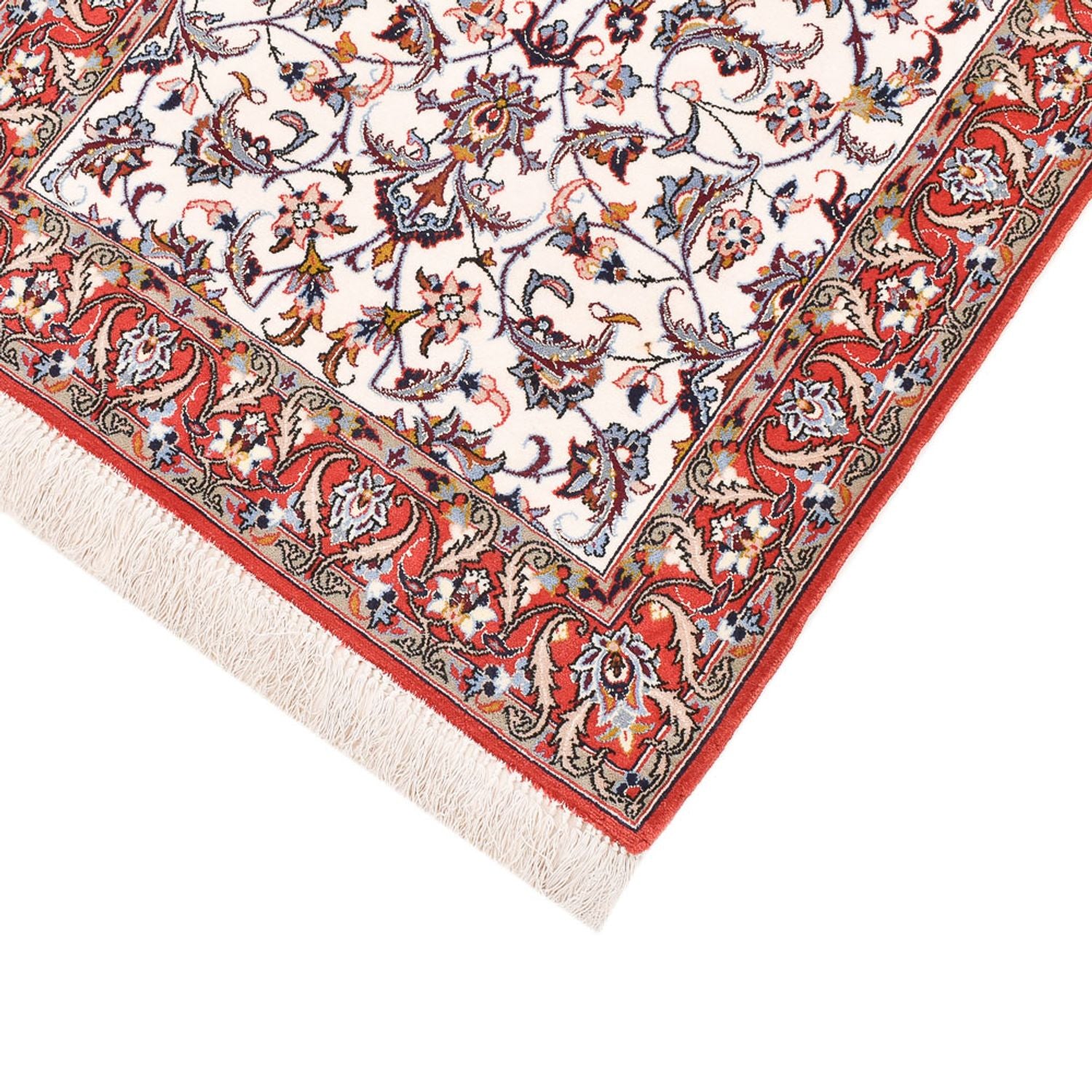 Tappeto corsia Tappeto Persero - Isfahan - Premio - 190 x 70 cm - beige scuro