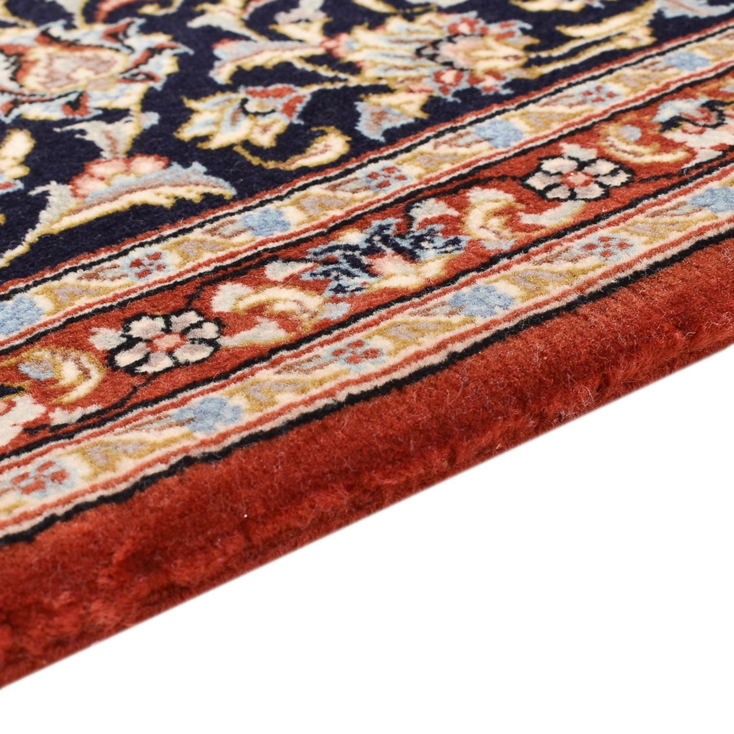 Tappeto corsia Tappeto Persero - Ghom - Reale - 155 x 55 cm - blu scuro