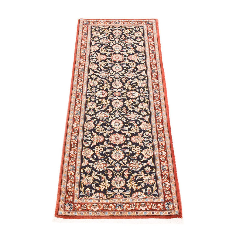 Tappeto corsia Tappeto Persero - Ghom - Reale - 155 x 55 cm - blu scuro