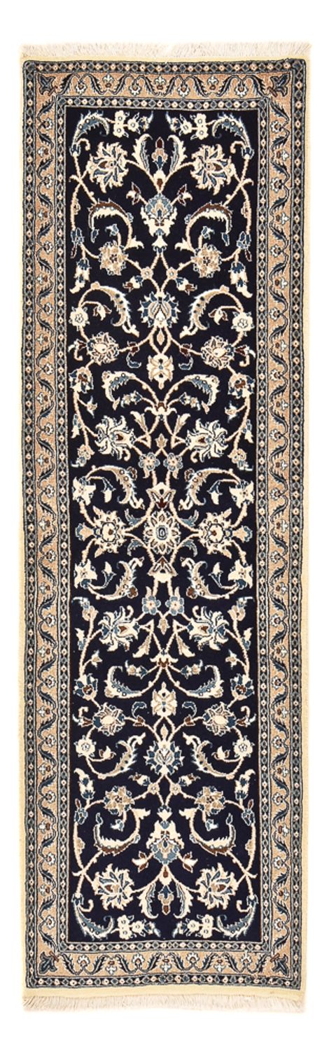 Tappeto corsia Tappeto Persero - Nain - Reale - 196 x 66 cm - blu scuro