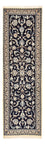 Tappeto corsia Tappeto Persero - Nain - Reale - 196 x 66 cm - blu scuro