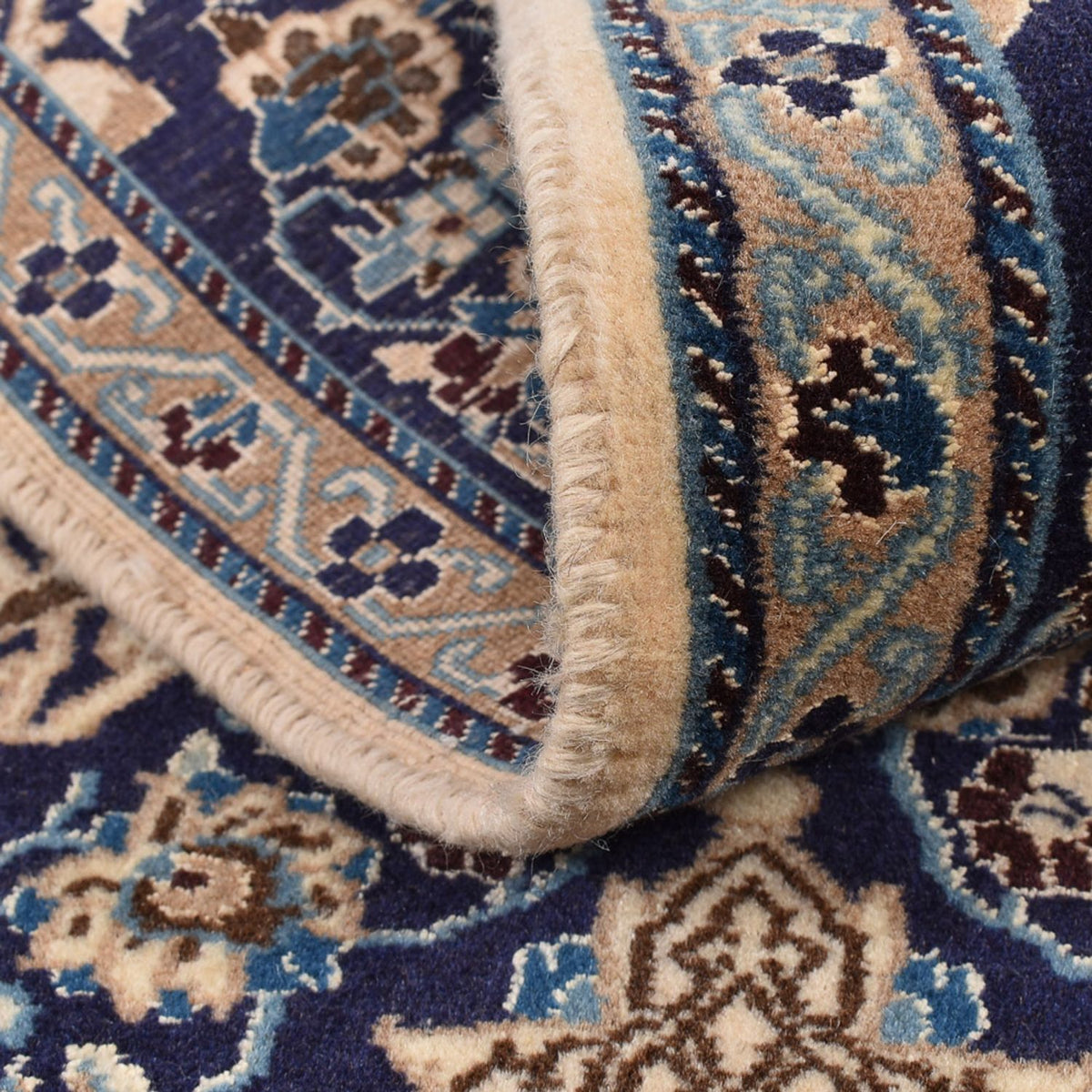 Tappeto corsia Tappeto Persero - Nain - Reale - 188 x 65 cm - blu scuro